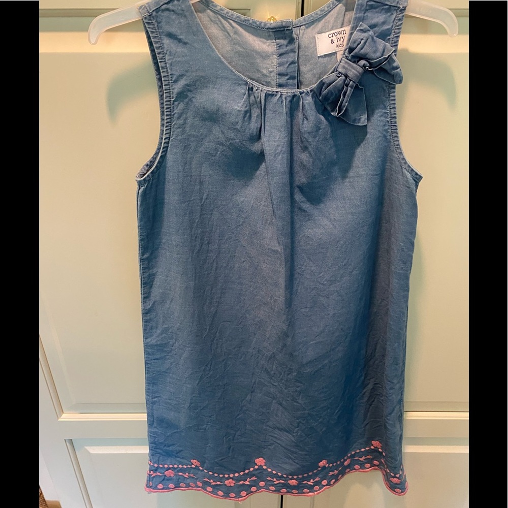 Girls blue shift dress